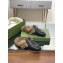 Gucci Wool Fur 2015 Re-Edition women's Princetown Slipper with Horsebit 397749 Leather GG Black 2023