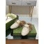 Gucci Wool Fur 2015 Re-Edition women's Princetown Slipper with Horsebit 397749 Leather GG White 2023