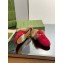 Gucci Wool Fur 2015 Re-Edition women's Princetown Slipper with Horsebit 397749 Suede Red 2023