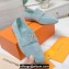 Louis Vuitton Suede calf leather LV Capri Loafers Light Blue 2023