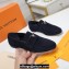 Louis Vuitton Suede calf leather LV Capri Loafers Dark Blue 2023