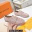 Louis Vuitton Suede calf leather LV Capri Loafers Beige 2023