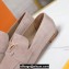 Louis Vuitton Suede calf leather LV Capri Loafers Beige 2023