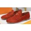 Louis Vuitton Suede calf leather LV Capri Loafers Caramel 2023