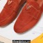 Louis Vuitton Suede calf leather LV Capri Loafers Caramel 2023