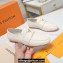 Louis Vuitton Grained calf leather LV Capri Loafers White 2023