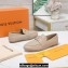 Louis Vuitton Grained calf leather LV Capri Loafers Beige 2023