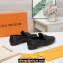 Louis Vuitton Grained calf leather LV Capri Loafers Black 2023