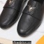 Louis Vuitton Grained calf leather LV Capri Loafers Black 2023