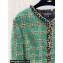 Chanel Wool & Silk Tweed Jacket P75152 Green 2023