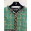 Chanel Wool & Silk Tweed Jacket P75152 Green 2023
