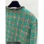 Chanel Wool & Silk Tweed Jacket P75152 Green 2023