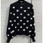 Chanel Wool, Cotton & Mixed Fibers & Camellias Pullover P76049 Black/White 2023