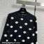Chanel Wool, Cotton & Mixed Fibers & Camellias Pullover P76049 Black/White 2023