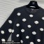 Chanel Wool, Cotton & Mixed Fibers & Camellias Pullover P76049 Black/White 2023