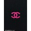 Chanel Wool Knit Top Black/White/Fuchsia 2023
