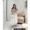 Dior Flared Mid-Length Skirt in Ecru Technical Cotton Lace with Allover Butterfly Motif 2023