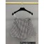 Dior Skort in Black and White Houndstooth Wool 2023