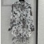 Dior Flared Mid-Length Shirt in White and Pastel Pink Cotton Voile with Toile de Jouy Mexico Motif 2023