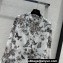 Dior Flared Mid-Length Shirt in White and Pastel Pink Cotton Voile with Toile de Jouy Mexico Motif 2023