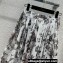 Dior Flared Mid-Length Skirt in White and Pastel Pink Cotton Voile with Toile de Jouy Mexico Motif 2023