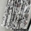 Dior Flared Mid-Length Skirt in White and Pastel Pink Cotton Voile with Toile de Jouy Mexico Motif 2023