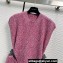 Louis Vuitton Felted Wool Knit Mini Dress 1AC3VE Rouge 2023