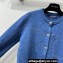 Louis Vuitton Denim-Effect Knit Cardigan and Pants Suit 2023
