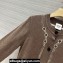 Hermes "Les Tambours" long-sleeve cardigan Etoupe 2023