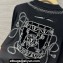 Hermes "Les Tambours" long-sleeve cardigan Black 2023