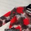 Dior Sweater in Red Multicolor Technical Cashmere, Mohair and Wool Knit with Dior Roses Motif 2023