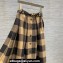 Dior Mid-Length Skirt in Check Wool 2023