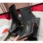 Christian Louboutin Heel 8.5cm Vidura Booty Low boots Calf leather Black 2023