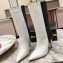 Christian Louboutin Heel 10cm Astrilarge Booty Low boots Calf leather White/Black 2023
