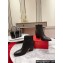 Christian Louboutin 7cm Santiazip Low boots leather CL18 Black 2023