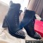 Christian Louboutin 7cm Spike-embellished TS Croc Low boots leather CL22 Black 2023