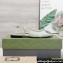 Gucci Women's slingback ballerina with crystals Double G 762765 in patent leather Pale Green 2023