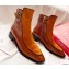 Christian Louboutin Ecritoir Leather Low boots CL32 Suede Brown 2023
