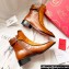 Christian Louboutin Ecritoir Leather Low boots CL32 Suede Brown 2023