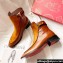 Christian Louboutin Ecritoir Leather Low boots CL32 Suede Brown 2023