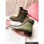 Christian Louboutin Ecritoir Leather Low boots CL33 Suede Green 2023