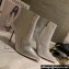 Christian Louboutin Heel 8.5cm/10cm Low boots Calf leather CL03 Lizard Pattern Silver 2023