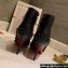 Christian Louboutin Heel 8.5cm/10cm Low boots Calf leather CL04 Studs Black 2023