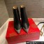 Christian Louboutin Heel 8.5cm/10cm Low boots Calf leather CL06 Crystals Black 2023