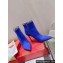 Christian Louboutin 10cm Low boots leather CL08 Chain Suede Blue 2023