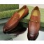 Gucci Men's Jordaan loafer 406994 Leather Brown 2023