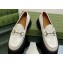Gucci Women's loafer with Horsebit 764211 in Leather White 2023