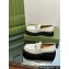 Gucci Women's loafer with Horsebit 764211 in Leather White 2023