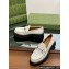 Gucci Women's loafer with Horsebit 764211 in Leather White 2023