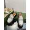 Gucci Women's Horsebit loafer slipper in Leather White 2023